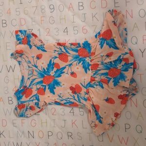 Posh Peanut Pink and Blue Strawberry Dress